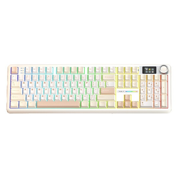 AULA F108 PRO 유무선 기계식 해외구매 (카라멜라떼축) 제품 사진